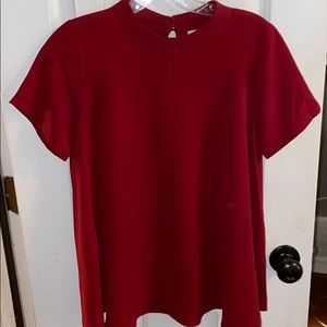 Red flowy shirt